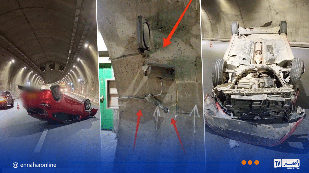 بجاية.. 3 جرحى في اصطدام بين سيارتين داخل نفق سيدي عيش