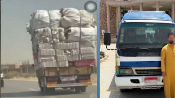 حمولة زائدة.. القبض على سائق نقل عرض حياة المواطنين للخطر في الغربية