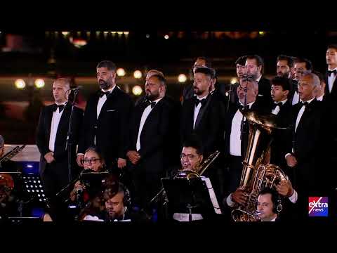 بصوتها المميز.. أنغام تقدم «بلادي بلادي» أمام الرئيس السيسي خلال افتتاح مقر القيادة الاستراتيجية