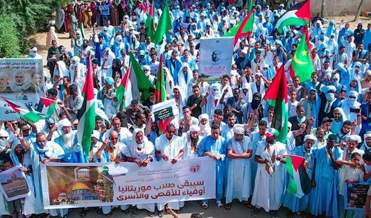 الشارع الموريتاني غاضب للأسرى والمسرى: صرخات مدوية في وجه إغلاق الأقصى… واستنكار لقانون إعدام أبناء الأرض الأصلاء