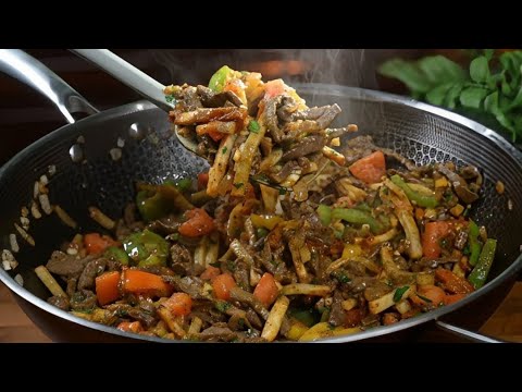 Authentic Yemeni Liver Stir-Fry (Keebda) with Onions & Peppers 😍 Quick & Easy!