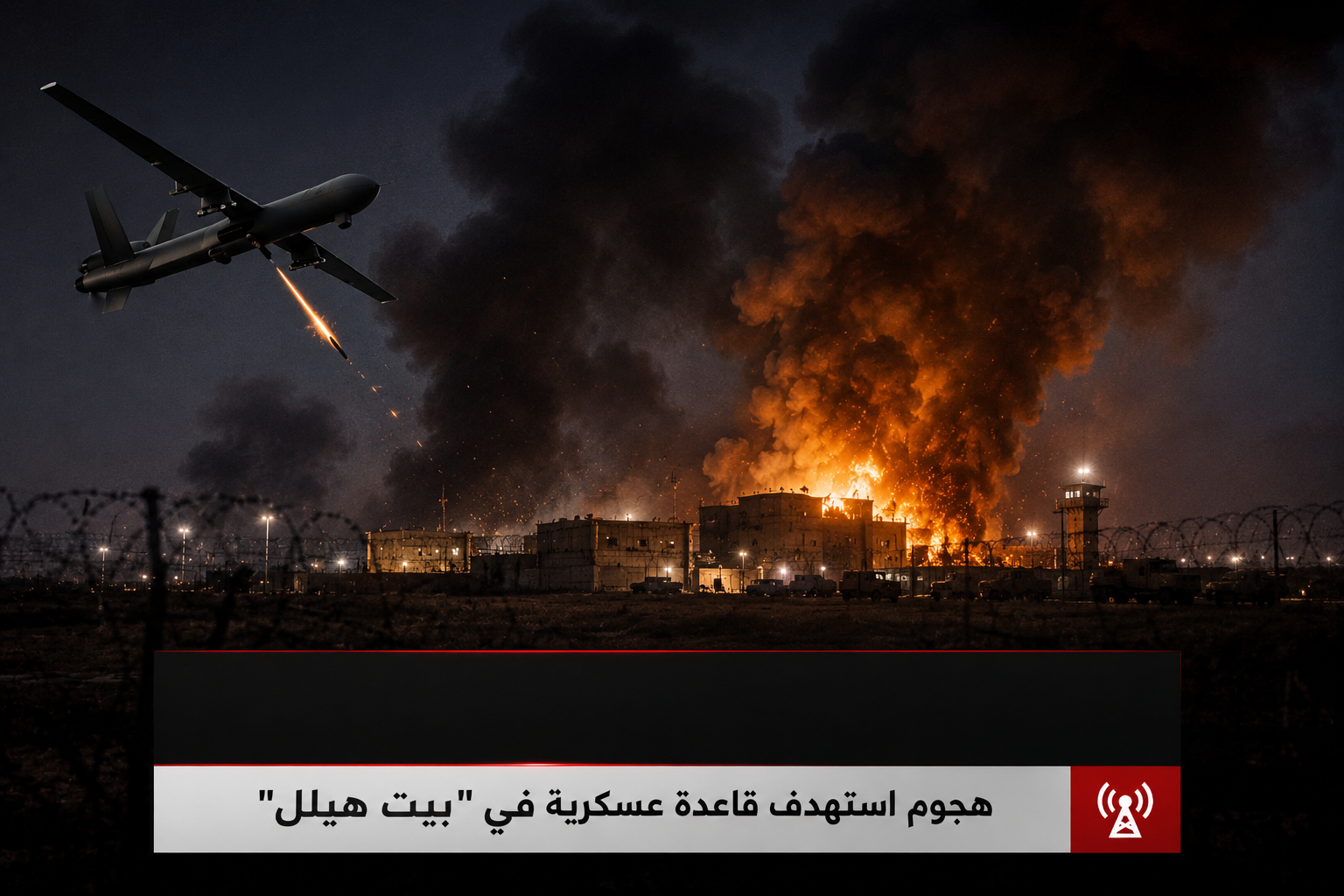 جو 24 : إعلام إسرائيلي: 6 إصابات بينها 3 خطيرة في هجوم استهدف قاعدة عسكرية في "بيت هيلل"