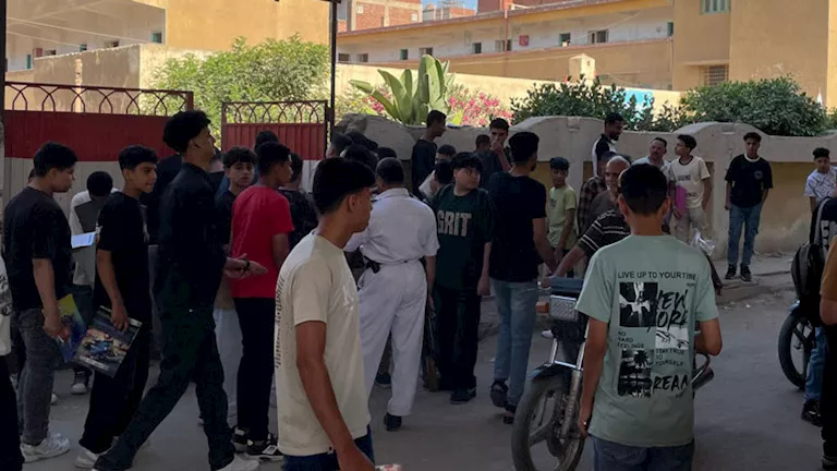 طلاب الشهادة الإعدادية بالمنوفية يؤدون امتحان اللغة العربية
