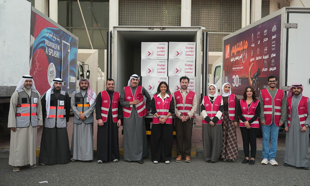 بنك الخليج يوزع الماجلة الرمضانية على الأسر المتعففة