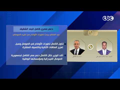 دعم مصري كامل للبلد الشقيق.. عبد العاطي يبحث تطورات الأوضاع مع نظيره الصومالي