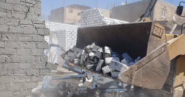 إزالة 6 حالات تعدى على الأراضي الزراعية بقريتى بنى حميل وبرخيل بسوهاج