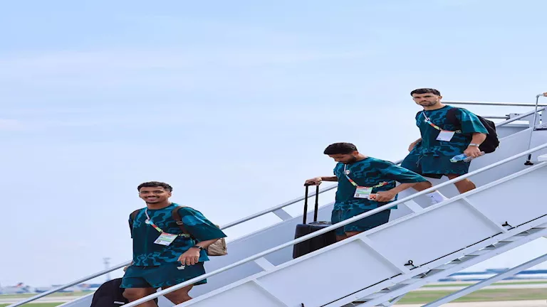 بعثة منتخب مصر تصل مدينة أتالانتا الأمريكية استعدادا لمواجهة الأرجنتين