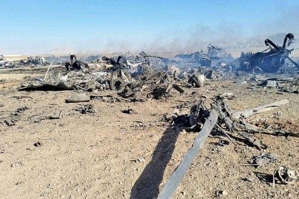 تحطم طائرة و مروحيتين للجيش الامريكي في وسط ايران