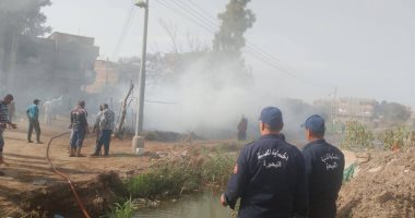 السيطرة على حريق مخلفات زراعية داخل أرض فضاء بالبحيرة