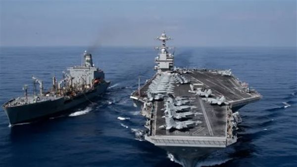 في طريقها لإيران، لحظة عبور حاملة الطائرات الأمريكية "جيرالد فورد" مضيق جبل طارق (فيديو)