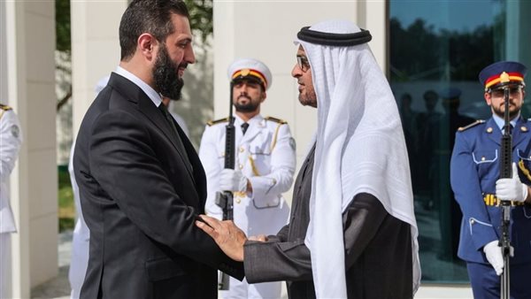 بعد اقتحام السفارة، الشرع يؤكد للشيخ محمد بن زايد عمق العلاقات بين سوريا والإمارات