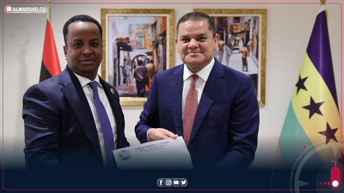 الدبيبة يستقبل وزير خارجية الصومال ويبحث معه العلاقات الثنائية والقضايا الإقليمية
