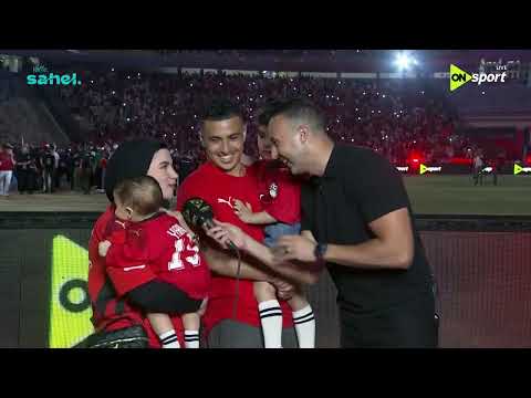 فراعنة الكورة -  لقاء مع كريم حافظ نجم منتخب مصر وزوجته بعد حفل التكريم في ستاد القاهرة