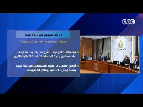 27 ألف مشروع في 1477 قرية .. مدبولي يتابع المرحلة الأولى من "حياة كريمة