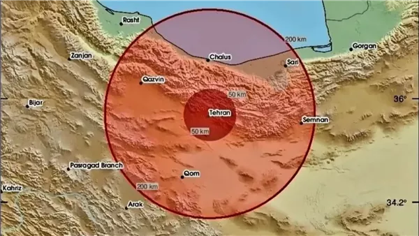 بعد زلزال بقوة 4.6، هزات ارتدادية تضرب محيط طهران (فيديو)