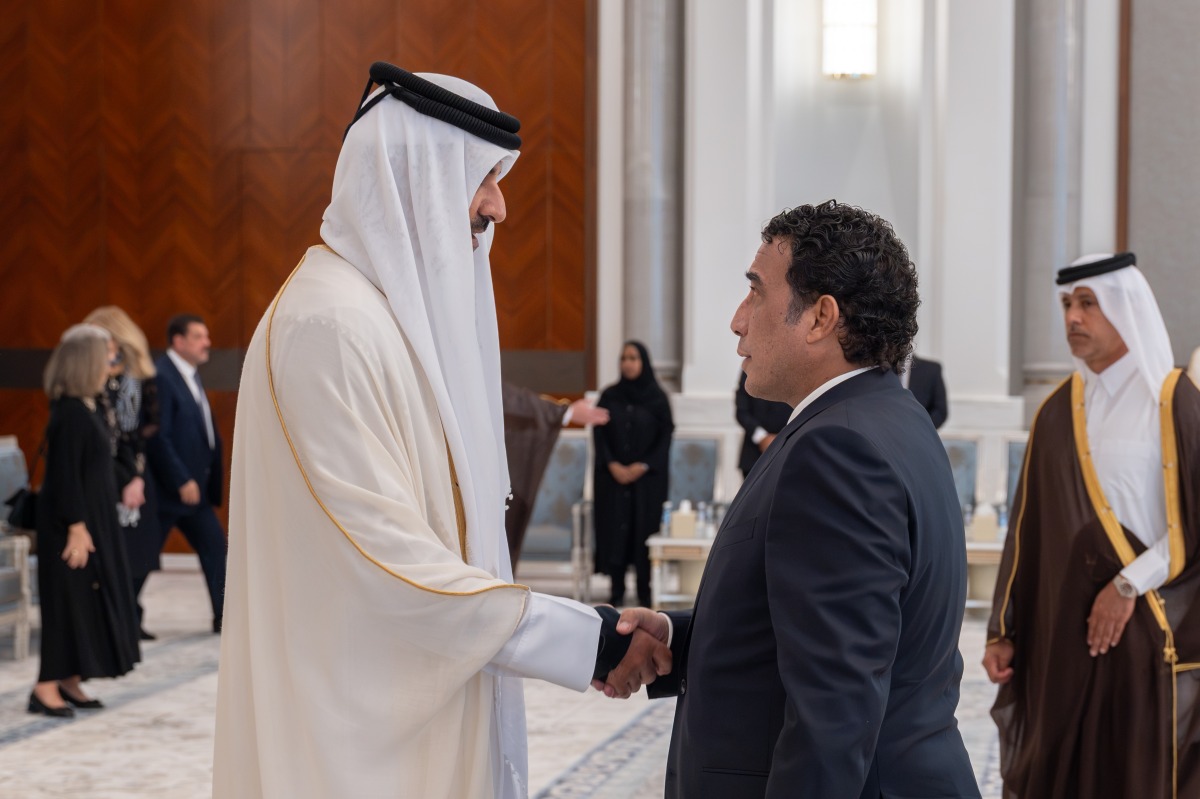 ‫ سمو الأمير يستقبل رئيس المجلس الرئاسي الليبي