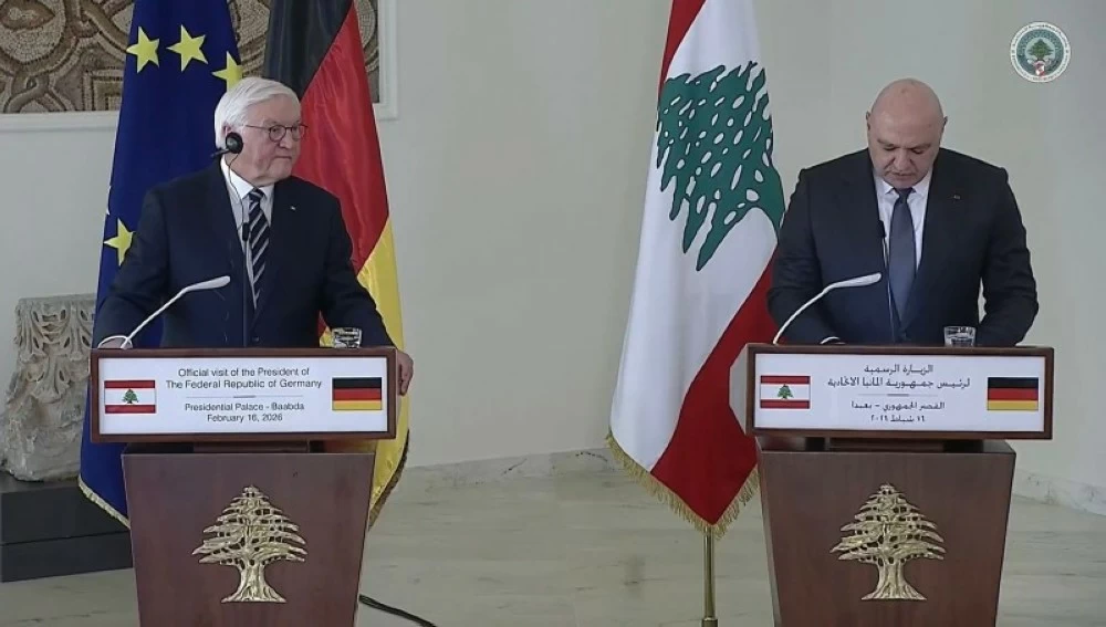 عون يتمسك بالسيادة الكاملة.. وشتاينماير يدعو لتسريع نزع سلاح حزب الله