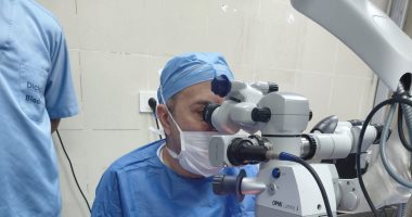 نجاح عملية زرع قرنية بمستشفيات جامعة بني سويف تعيد الأمل لشاب ثلاثينى