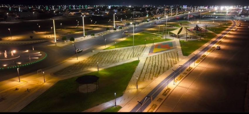 إنجاز مضمار مشي نموذجي ومسطحات خضراء على مساحة 25 ألف م2 في النعيرية