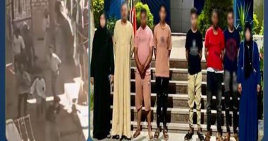 ضبط المتهمين بالتشاجر بالحجارة بسبب لهو الأطفال ببني سويف..فيديو