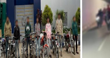 نهاية رحلة "البحث عن اللايك".. سقوط 8 شباب استعرضوا بدراجاتهم داخل نفق بالشرقية