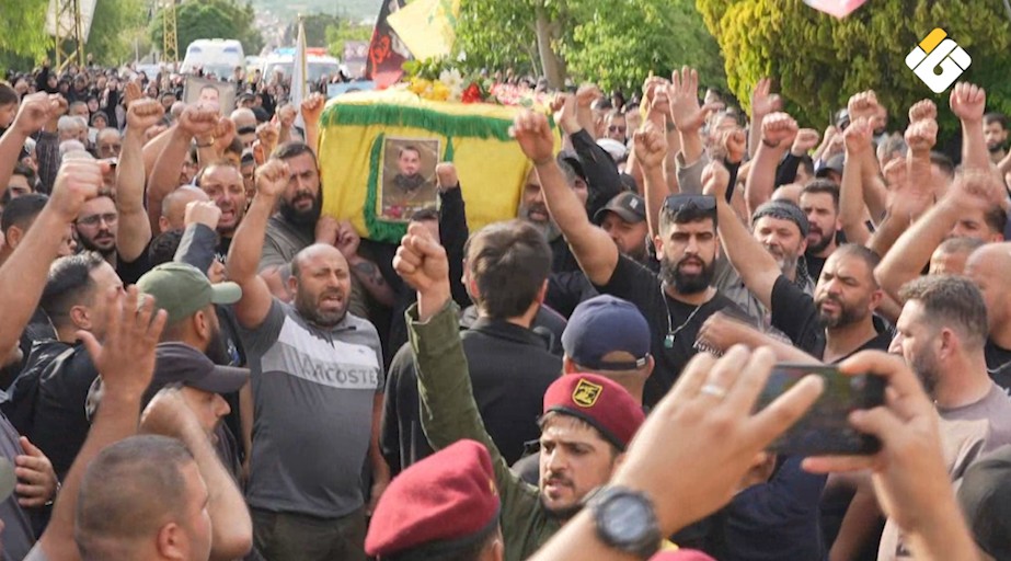 تشييع الشهيد محمد حسنين نزها في النبي عثمان بمسيرة حاشدة وفاءً للمقاومة