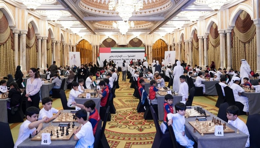 350 مباراة في بطولة أبوظبي لهواة الشطرنج الكلاسيك