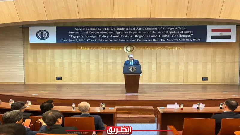 وزير الخارجية يلقي محاضرة بجامعة ”هانكوك” الكورية حول السياسة الخارجية المصرية