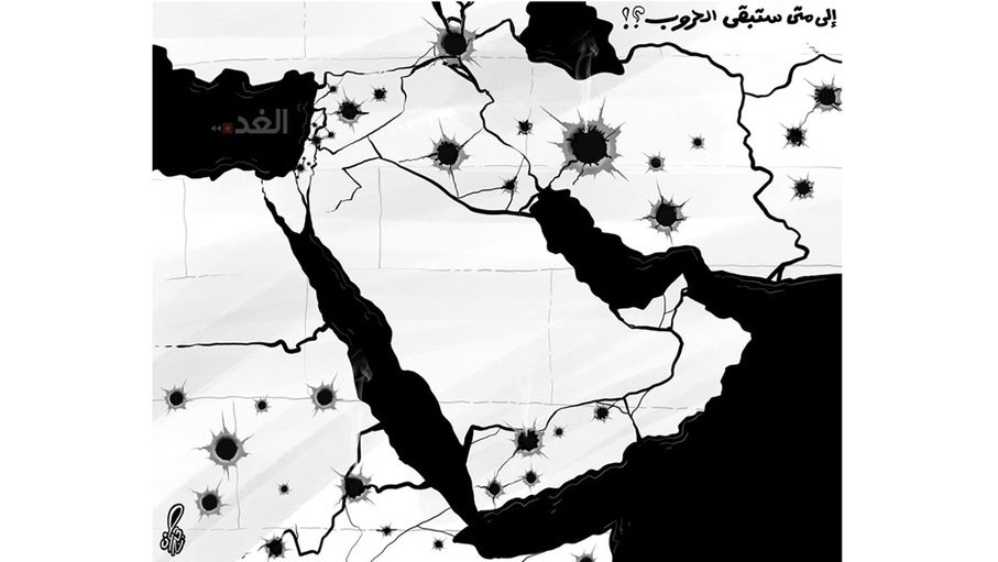 كاريكاتير حمزة حجاج- إلى متى ستبقى الحروب؟!...