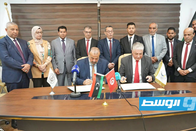 توقيع مذكرتي تفاهم وتوأمة بين ليبيا وتونس في معرض طرابلس الدولي