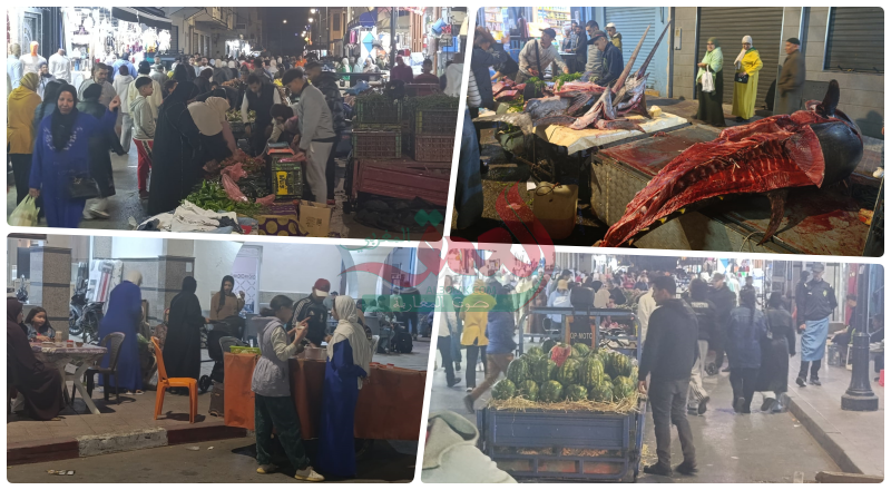 فوضى البيع العشوائي تؤرق سكان العرائش.. شوارع رئيسية تتحول إلى أسواق مفتوحة (صور)