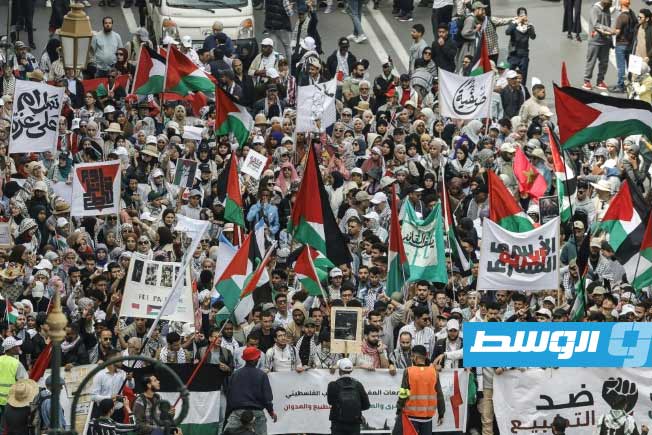 المغرب.. آلاف يتظاهرون ضد قانون إسرائيلي يسمح بإعدام أسرى فلسطينيين
