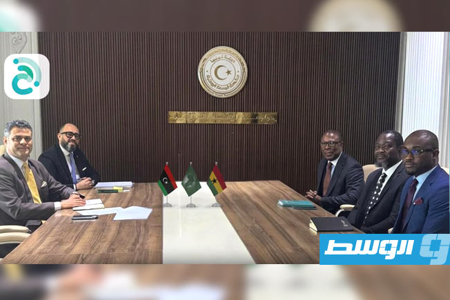 المانع يطلع الرئيس الغاني على خطة عمل مصرف الاستثمار الأفريقي من طرابلس