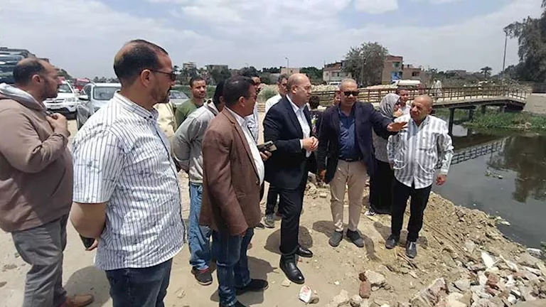 جولة ميدانية لمتابعة تصريف المياه بمصارف محافظة الجيزة