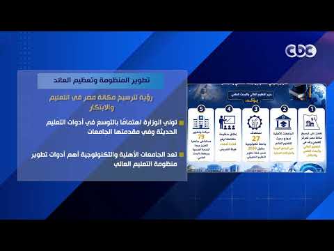 تستهدف تطوير المنظومة وتعظيم العائد.. رؤية لترسيخ مكانة مصر في التعليم والابتكار