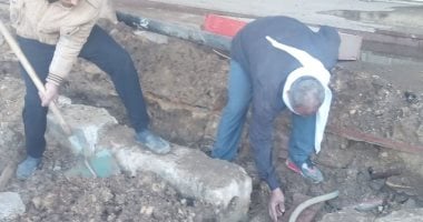 «مياه المنوفية» تنهى إصلاح عطل خط مياه بميت خاقان بحي شرق شبين الكوم