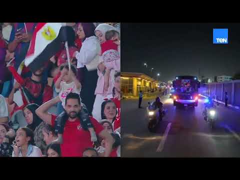 احتفالية في ستاد القاهرة تكريمآ للاعبي منتخب مصر بعد المشاركة التاريخية بكأس العالم