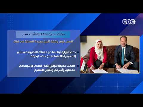 مظلة حماية متكاملة لأبناء مصر.. "العمل" توفر وثيقة تأمين جديدة للعمالة في لبنان
