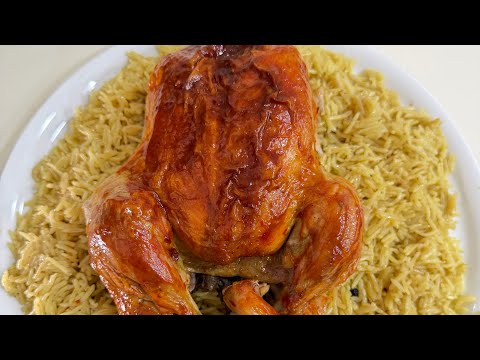 اكله شاميه ع اصولها ومن غير اي مجهود ،، فراخ سوريه مع بطاطس و رز ومعاها توميه كريمي تجنن 😋😋