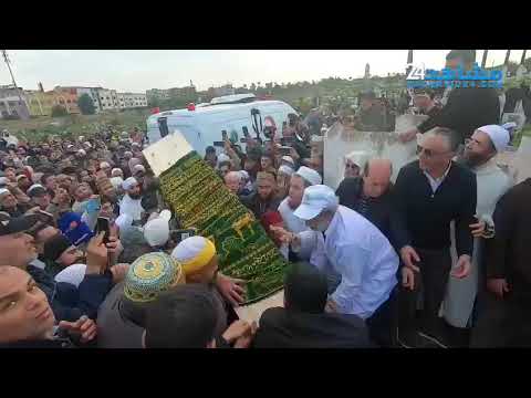 الفنان عبدالوهاب الدكالي في جنازة الراحل عبدالهادي بلخياط