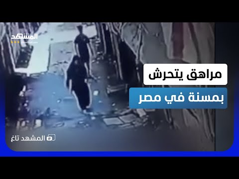 تحرش بمسنّة وأسقطها أرضاً.. فيديو يفجّر الغضب في مصر