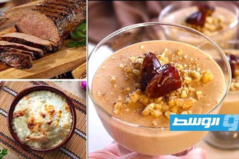 عرق فلتو و مهلبية بالتمر على مائدة اليوم الواحد والعشرين من رمضان