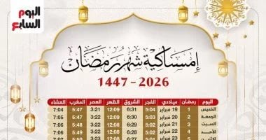موعد أذان الفجر وعدد ساعات الصيام سادس أيام رمضان 2026