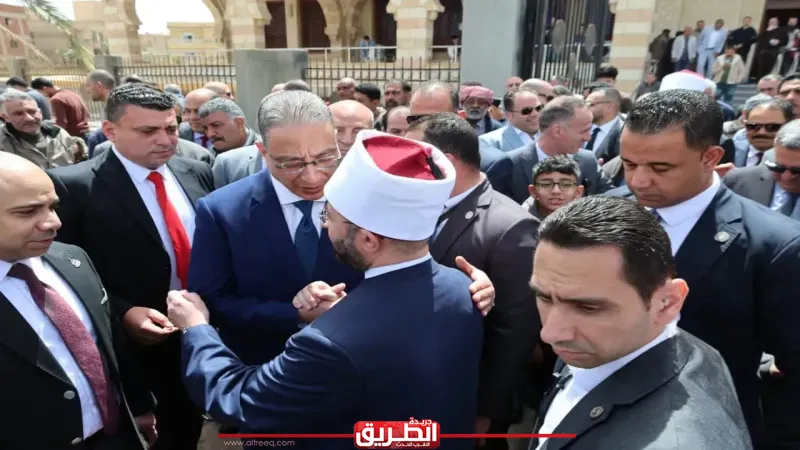 محافظ الجيزة يستقبل وزير الأوقاف ضمن احتفالات العيد القومي