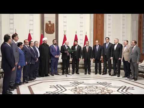 مراسم تكليف علي الزيدي بتشكيل الحكومة الجديدة