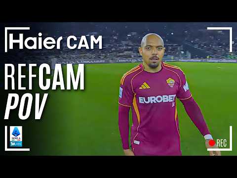HAIER CAM | REF CAM POV: You Are The Referee in Roma-Pisa