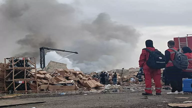 ارتفاع مصابي حريق مخازن "أبو حوا" بقليوب إلى 14 شخصًا (صور)