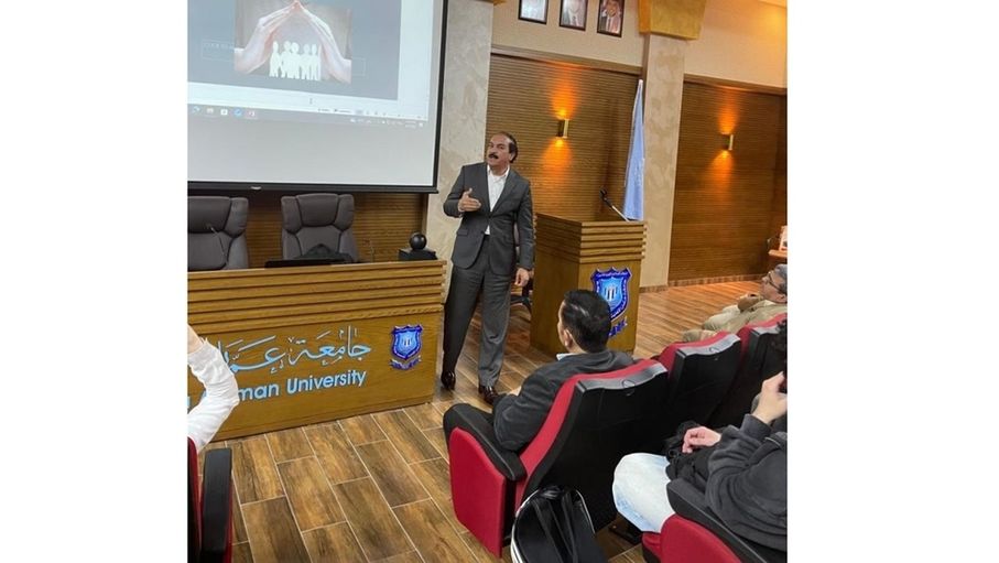 كلية الآداب والعلوم في عمّان الأهلية تنظّم محاضرة حول الأمن المجتمعي