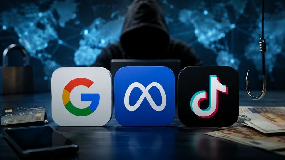 شكاوى أوروبية ضد غوغل وميتا وتيك توك بسبب الاحتيال المالي
