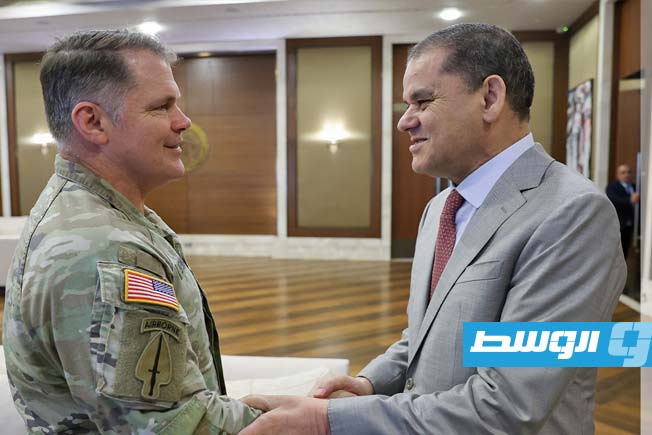 الدبيبة يدعو «أفريكوم» إلى تعزيز جاهزية المؤسسات العسكرية النظامية في ليبيا